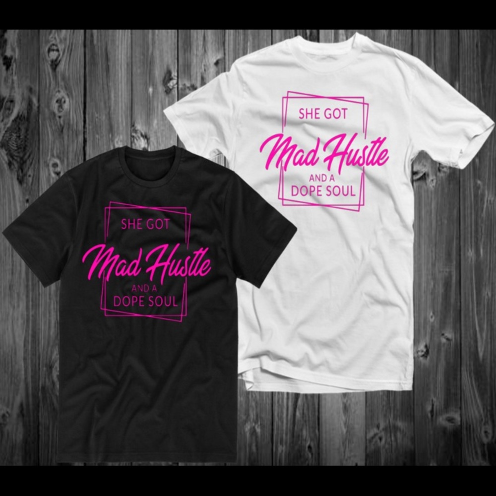 She got mad hustle and a dope soul tee